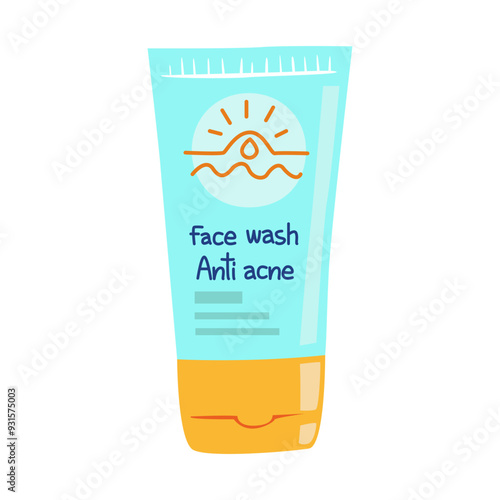 acne facial skin proplem. anti acne skin care concept