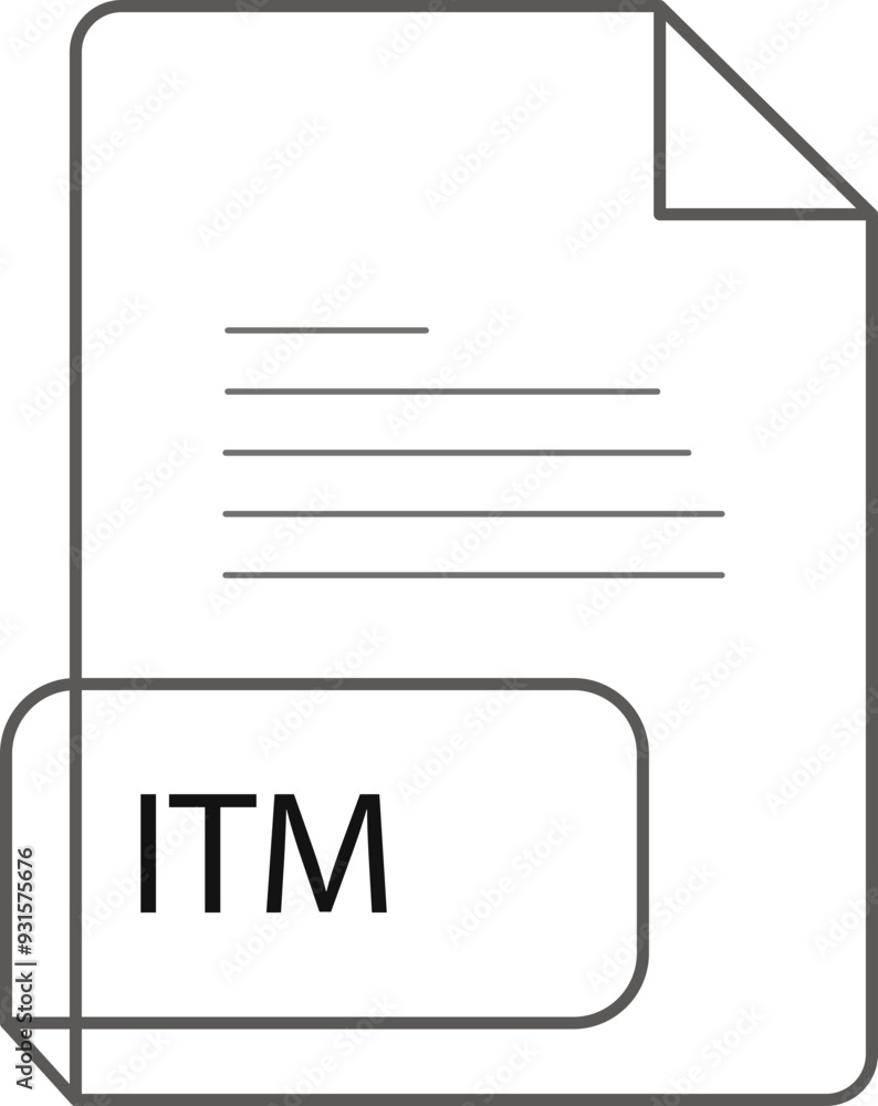ITM File extension icobn crisp corners thick outline ITM File extension icobn crisp corners thick outline