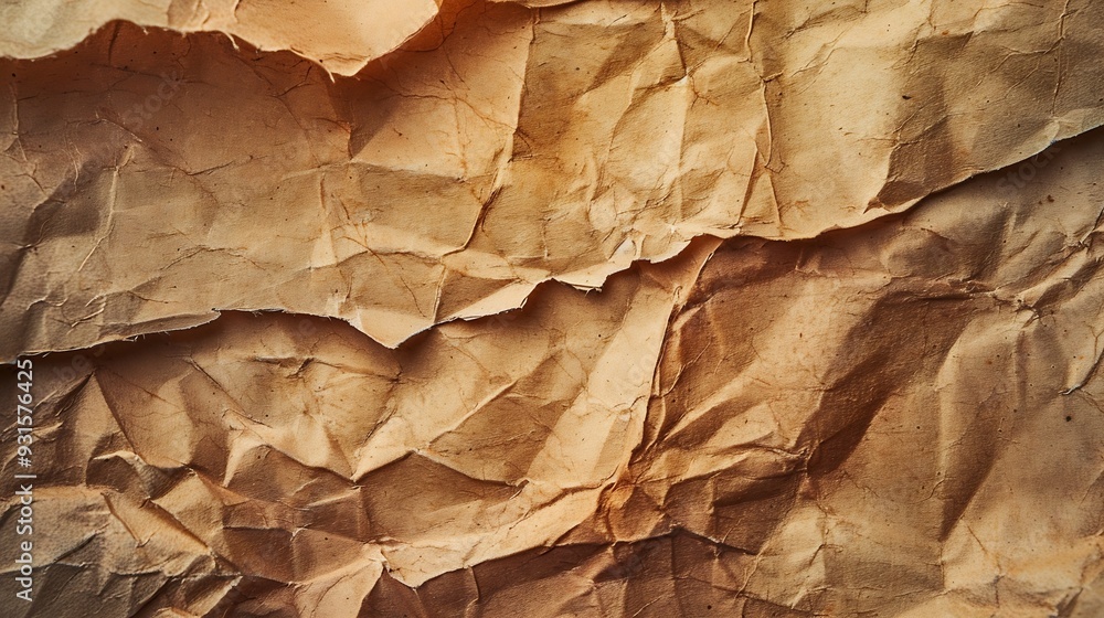 Old brown paper texture background : Generative AI Old brown paper texture background : Generative AI