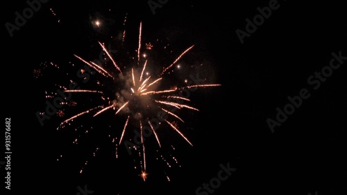 Wallpaper Mural fireworks explosions in the night  space for your text background Torontodigital.ca