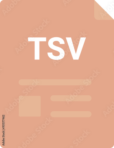 TSV file icon with symbols