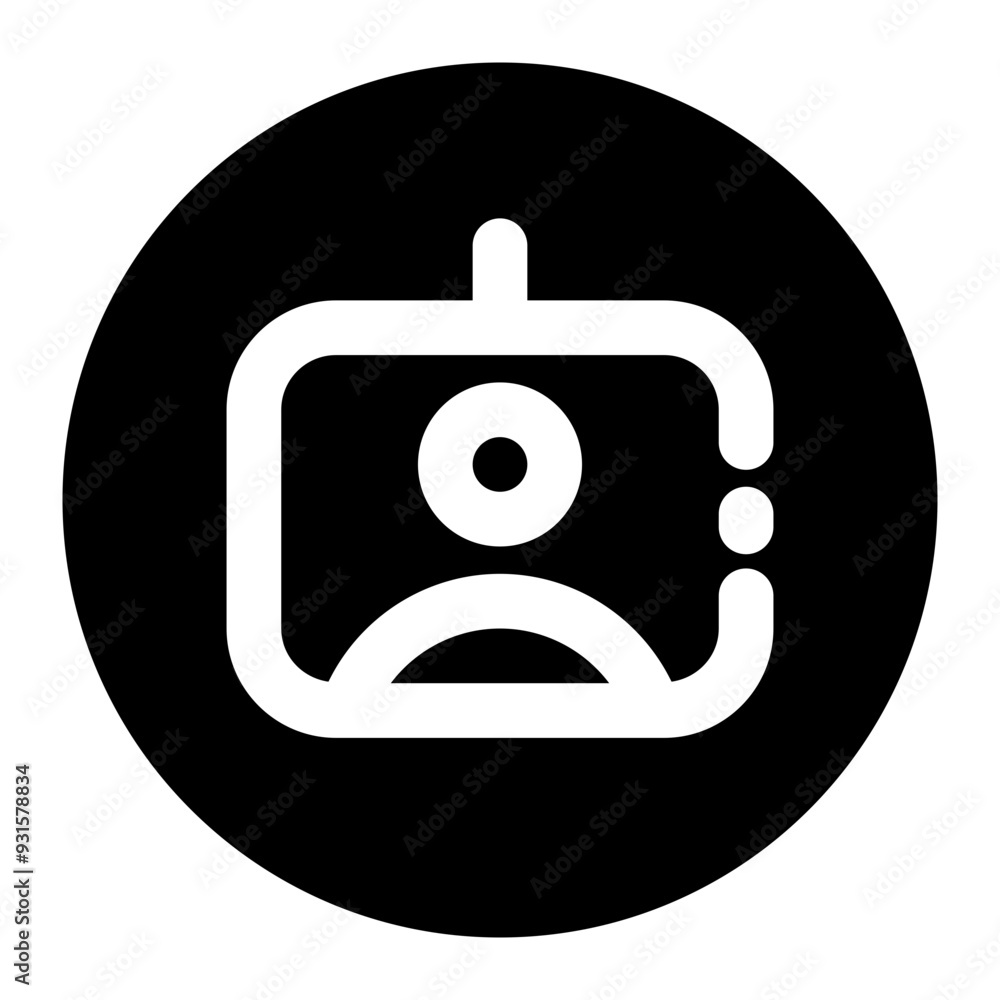 ID Card Circular Broken Line Style Icon Perfect for School and Education Theme ID Card Circular Broken Line Style Icon Perfect for School and Education Theme