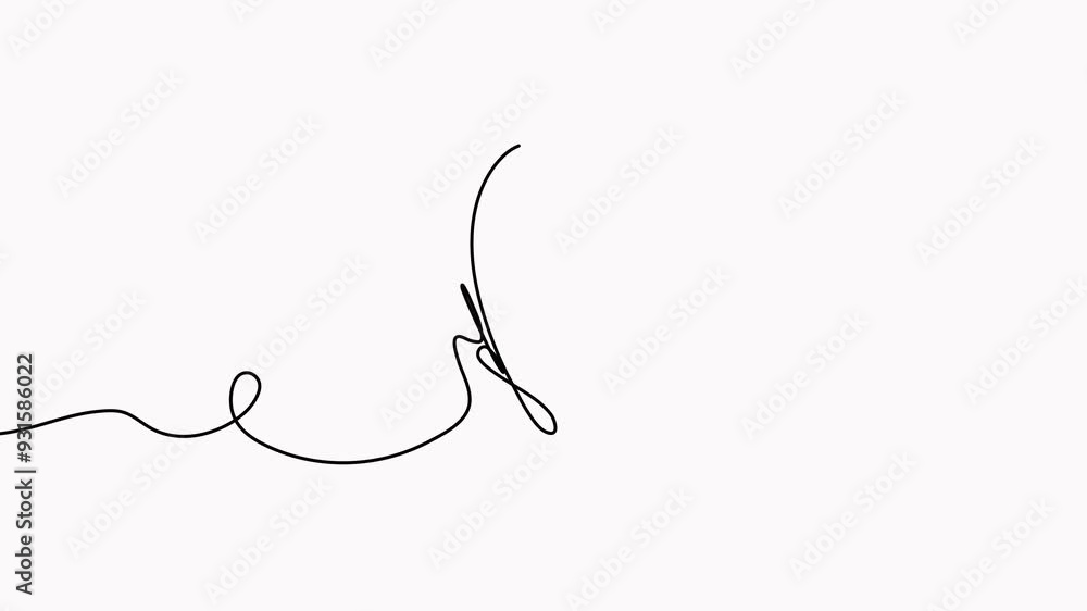 Butterfly continuous line art drawing animated video. Butterfly continuous line art drawing animated video.