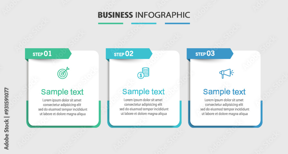 Business infographic design template with 3 options, steps or processes. Can be used for workflow layout, diagram, annual report, web design Business infographic design template with 3 options, steps or processes. Can be used for workflow layout, diagram, annual report, web design