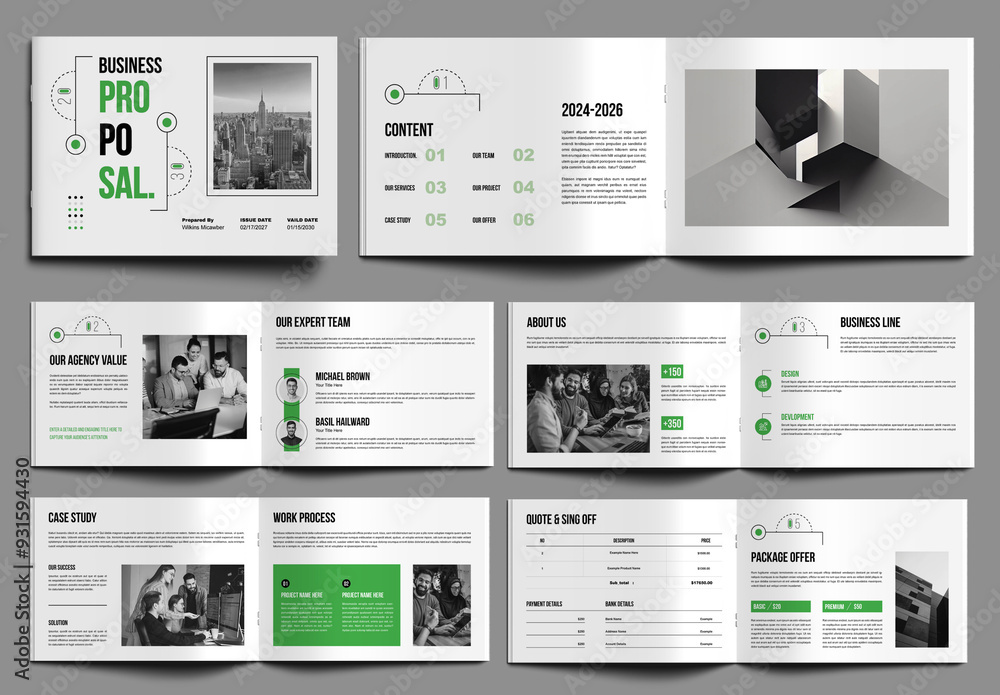 Creative Dynamic Proposal Layout Design Creative Proposal Design Stock Template | Adobe Stock