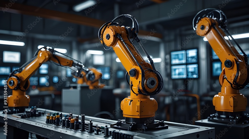 smart industry robot arms for digital factory producti. generative.ai smart industry robot arms for digital factory producti. generative.ai