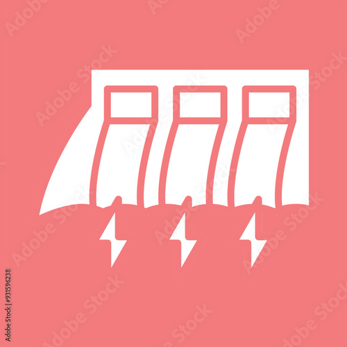 Hydroelectric Dam icon Design