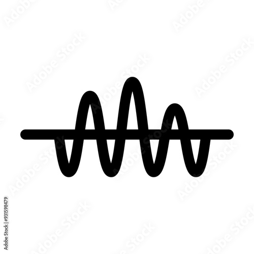 Amplitude glyph icon