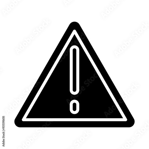 Warning glyph icon