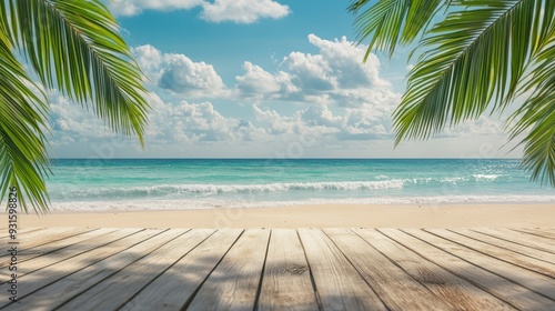 The tropical beach view photo