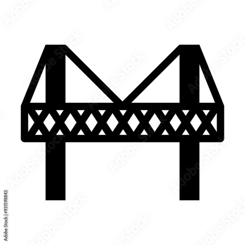 Bridge glyph icon