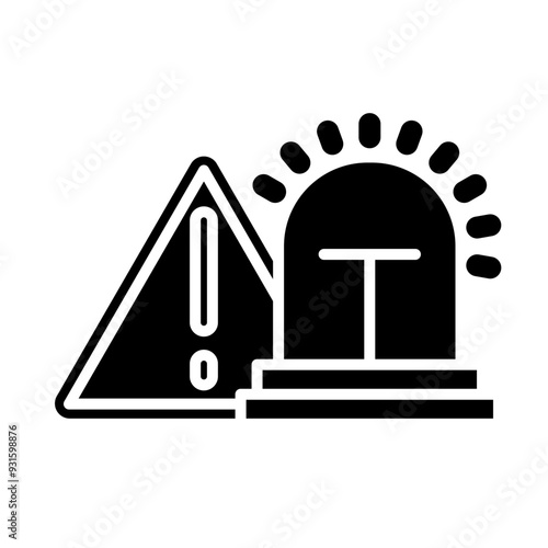 Crisis glyph icon