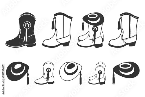 Drill Team Marching Band Majorette Boots Vector File, Silhouette SVG
