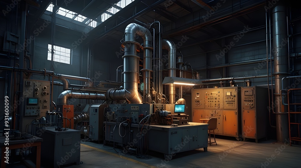 Automated robot arms in a car factory, industrial technology in automobile production. generative.ai Automated robot arms in a car factory, industrial technology in automobile production. generative.ai