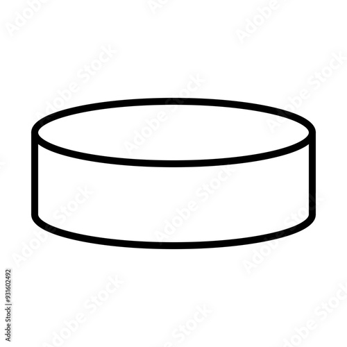 Hockey Puck line icon