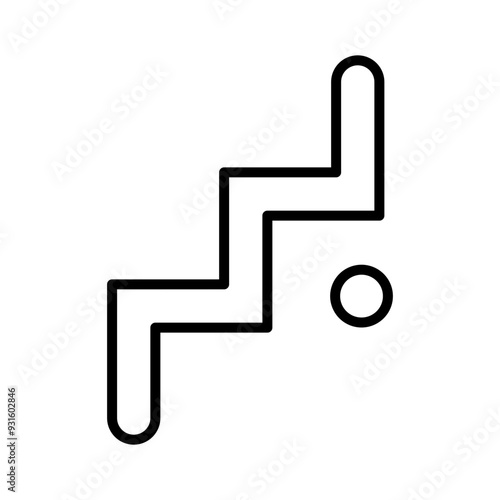 Stickhandling line icon