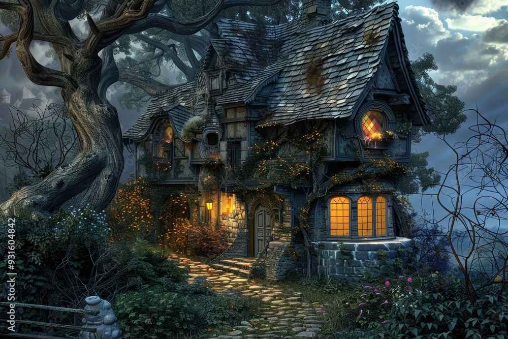 Obraz premium House in a fantasy world 