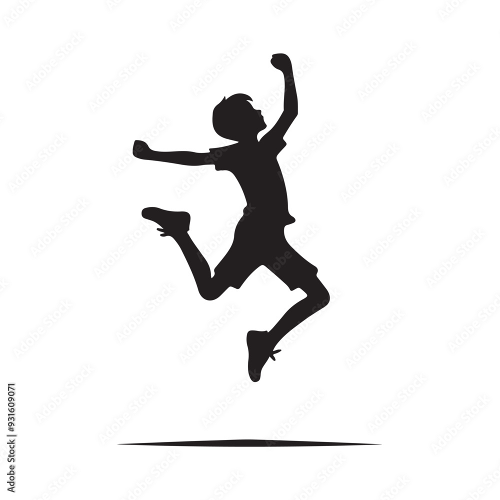 silhouette of jumping person silhouette of jumping person