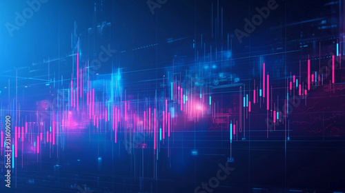 Blue-themed banner for exchange trading, perfect for financial marketing