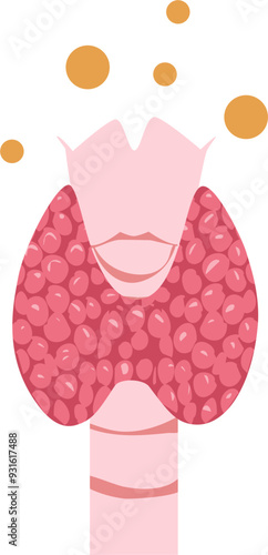 Thyroid disease Illustration 