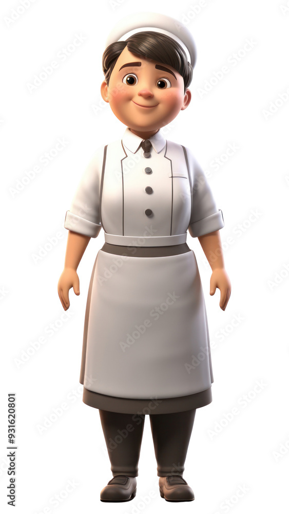 PNG White background portrait standing figurine. PNG White background portrait standing figurine.