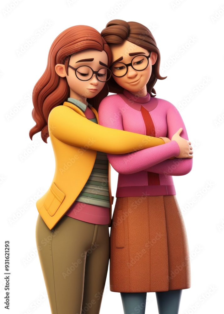 PNG Cartoon adult white background togetherness. PNG Cartoon adult white background togetherness.