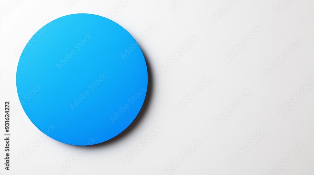 Blue circle icon on a white background with soft shadows symbolizing World Diabetes Day empty space for text minimal clean design for awareness campaigns Blue circle icon on a white background with soft shadows symbolizing World Diabetes Day empty space for text minimal clean design for awareness campaigns