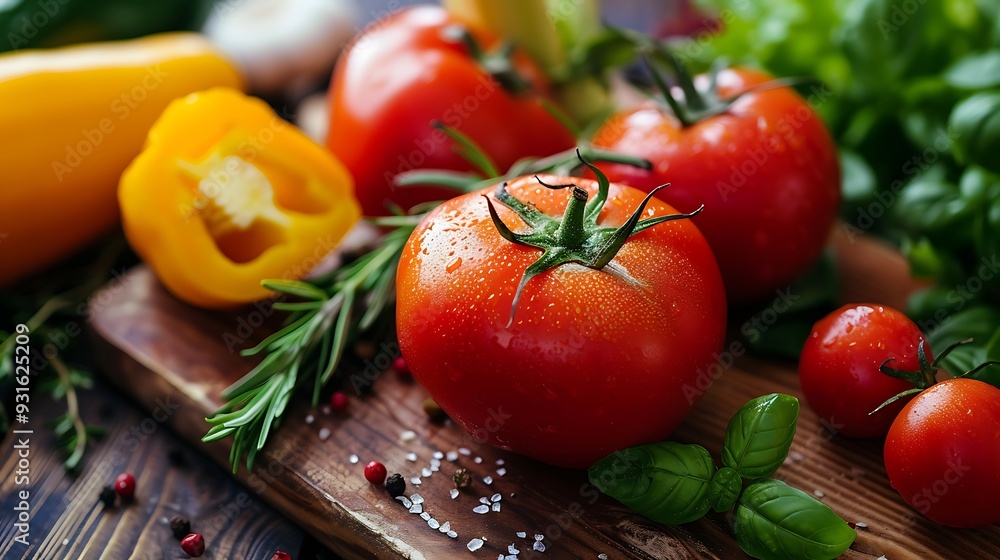 A set of fresh vegetables for cooking healthy and diet food on a wooden table in a home kitchen healthy food A set of fresh vegetables for cooking healthy and diet food on a wooden table in a home kitchen healthy food
