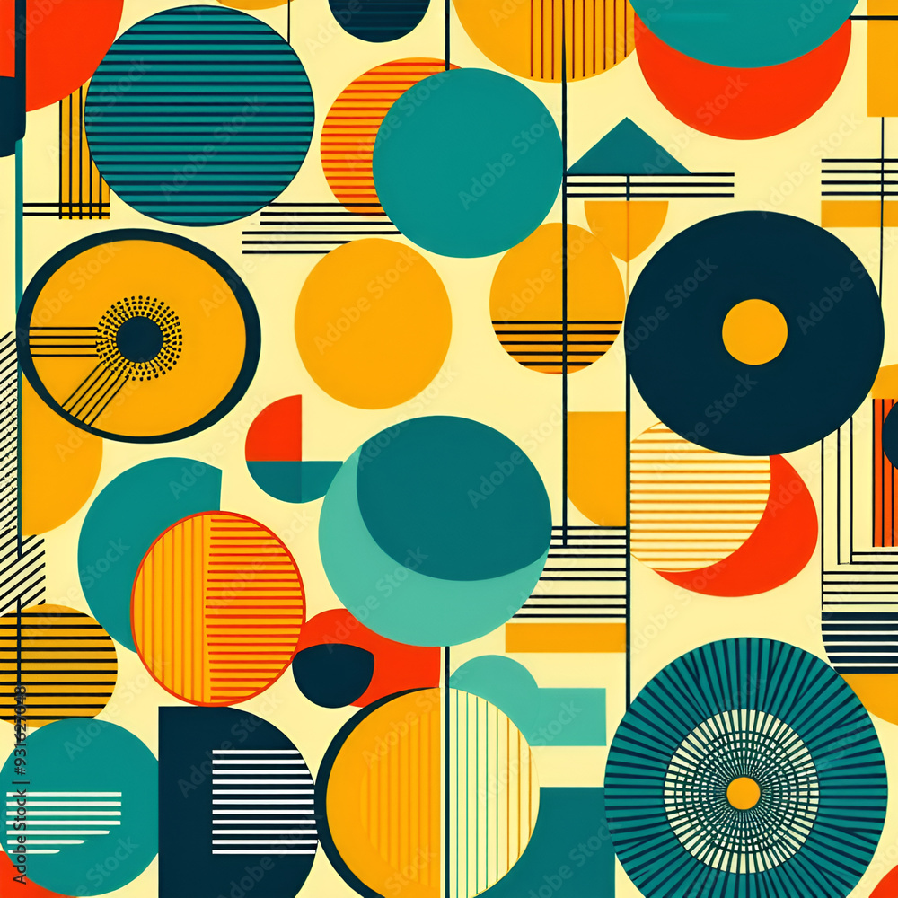 seamless pattern with circles seamless pattern with circles