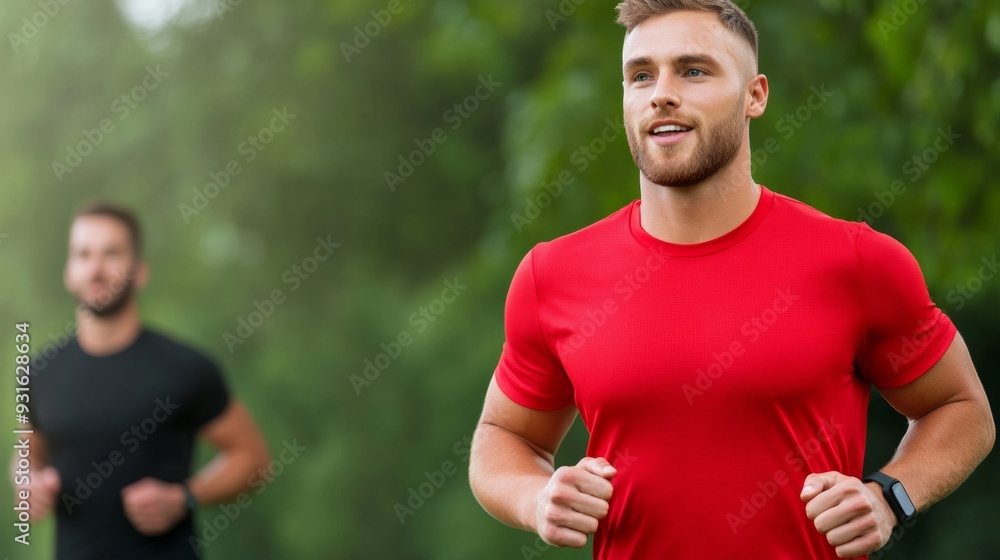Person jogging in a park wearing a fitness tracker and carrying a glucose monitor showing active diabetes management and healthy living Person jogging in a park wearing a fitness tracker and carrying a glucose monitor showing active diabetes management and healthy living