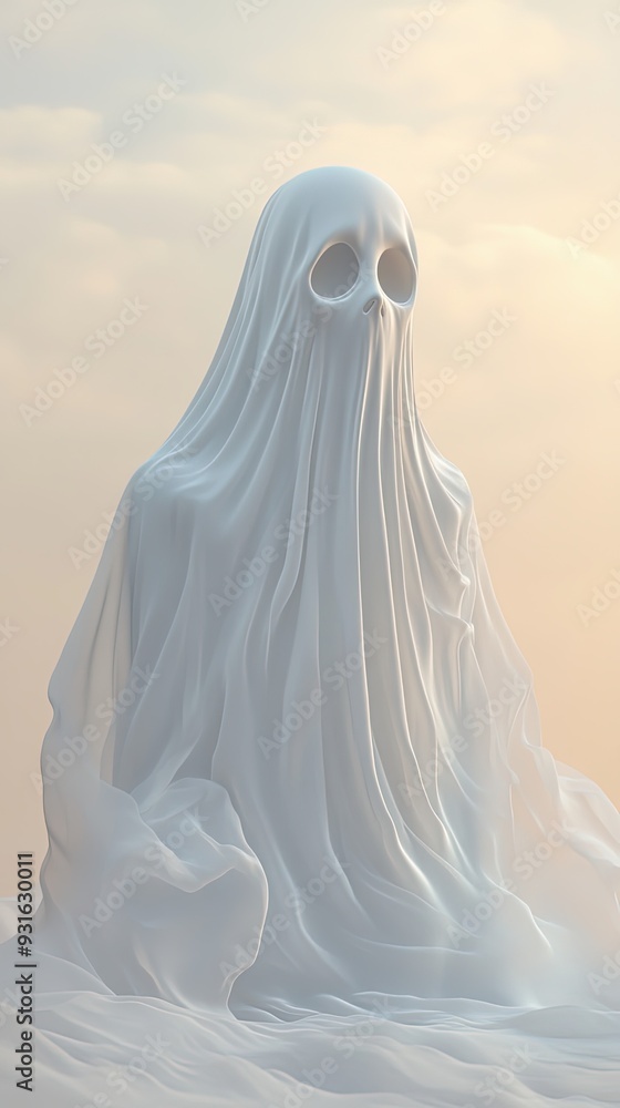 Mysterious and Spooky 3D Ghost Render Mysterious and Spooky 3D Ghost Render