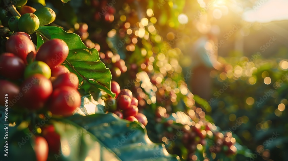 Farmers harvest coffee beans and dry them in the sun to reduce moisture in the coffee beans and wait for sorting to enter the coffee roasting process to meet the required standards bef : Generative AI Farmers harvest coffee beans and dry them in the sun to reduce moisture in the coffee beans and wait for sorting to enter the coffee roasting process to meet the required standards bef : Generative AI