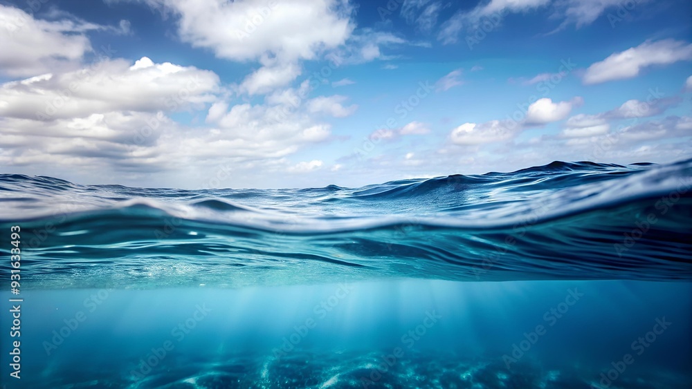 Naklejka premium the back of a person with dark skin. The skin is glistening with water droplets, suggesting that the person might be wet from water or sweat