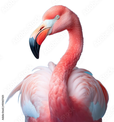 PNG Flamingo animal bird beak transparent background