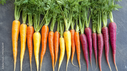 Fresh, colorful carrots, ideal for healthy eating. --ar 16:9 --v 6.1 Job ID: 7912261f-9bb2-4bd4-856b-a7e9816c79d7