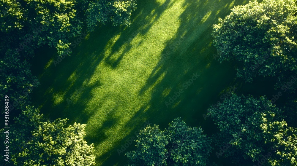 Aerial view of vibrant green lawn, lush grass blades, perfectly manicured turf, high-definition close-up, sunlit fresh grass, rich emerald color, dense carpet-like texture. Aerial view of vibrant green lawn, lush grass blades, perfectly manicured turf, high-definition close-up, sunlit fresh grass, rich emerald color, dense carpet-like texture.