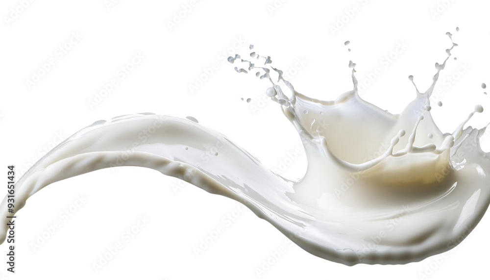 A dash of cream or milk, cut out A dash of cream or milk, cut out