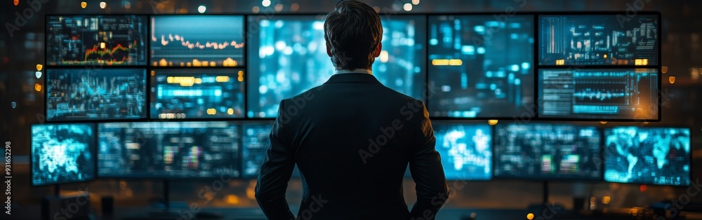 Stressed trader reacting to sudden stock market collapse