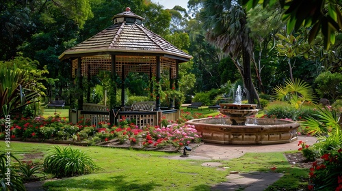 The Toowoomba Queens Park and Botanic Gardens is a heritagelisted botanic garden established in 1870 for public recreation and botanic research in Toowoomba : Generative AI