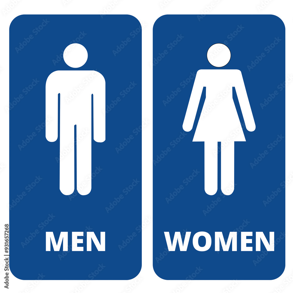 Silueta de hombre y mujer sobre un fondo azul y blanco. Vista de frente y de cerca. Copy space Silueta de hombre y mujer sobre un fondo azul y blanco. Vista de frente y de cerca. Copy space