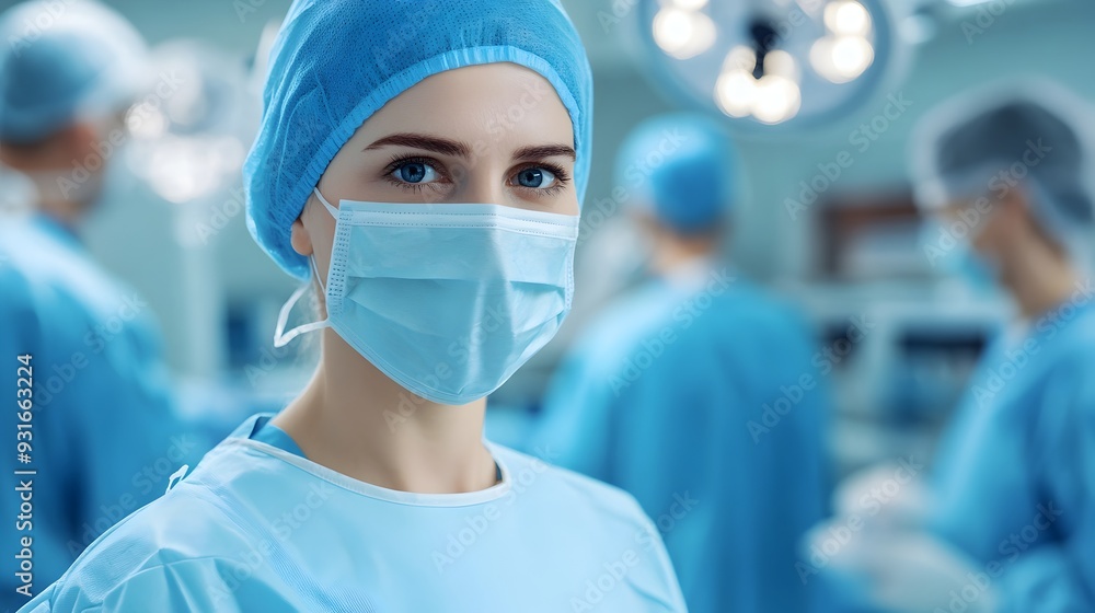 Skilled Oculoplastic Surgeon Performing Delicate Eyelid Surgery With Precision and Care Skilled Oculoplastic Surgeon Performing Delicate Eyelid Surgery With Precision and Care