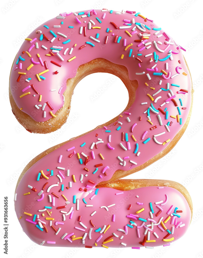 PNG Donut in number Shaped of 2 donut dessert food. PNG Donut in number Shaped of 2 donut dessert food.