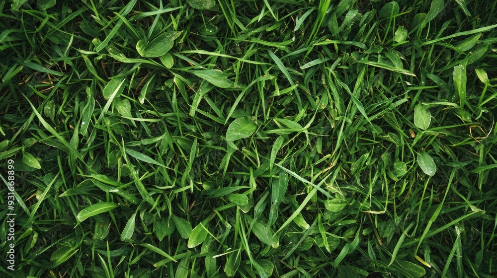 A fresh green grass texture captured up close, perfect for natural backgrounds with ample copy space A fresh green grass texture captured up close, perfect for natural backgrounds with ample copy space
