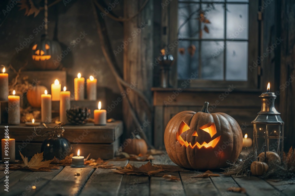 Fototapeta premium halloween pumpkin background