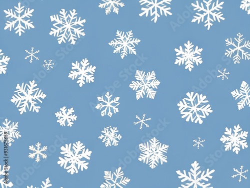 winter aesthetics snowflakes patterns , AI generated