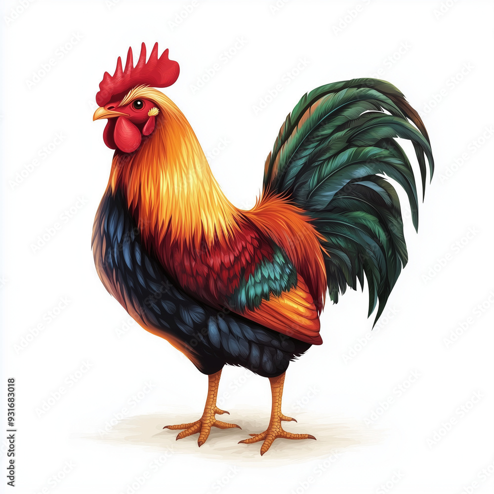 Fototapeta premium rooster chicken