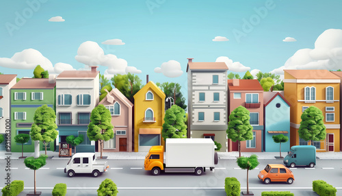 Concept simulation business, logistique, industrie et économie