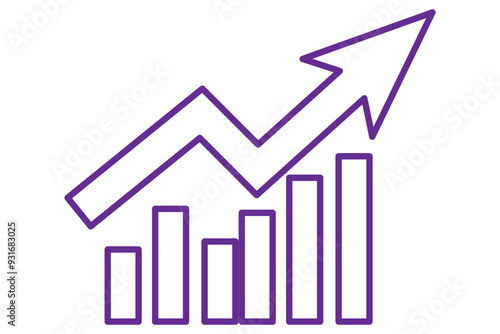 Cost increase vector flat icons. Money increase vector icons