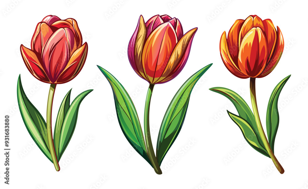 Obraz premium tulip isolated on white