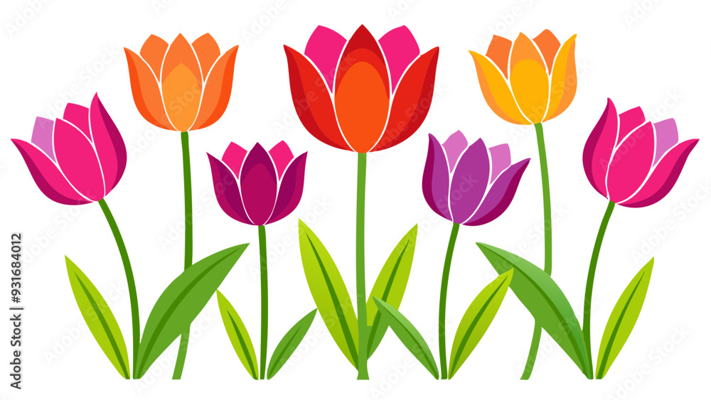 set of tulips set of tulips